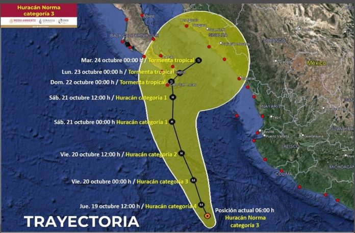 Hurac N Norma Se Intensifica En El Pac Fico Alcanz Categor A