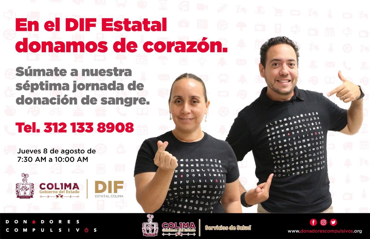 Colima State DIF invites you to its 7th Blood Donation Day, this Thursday – AFmedios .